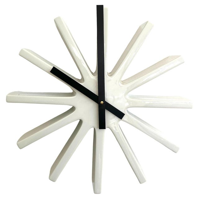 Vintage Danish Wall Clock by Poul Pedersen for Royal Copenhagen, 1976 For Sale - Image 17 of 17