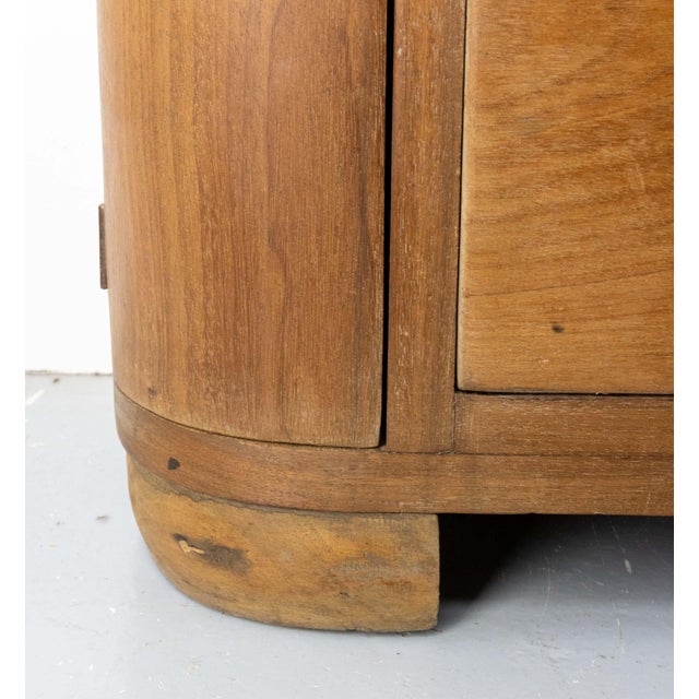 French Glass and Teak Cabinet, France, 1950 For Sale - Image 9 of 11