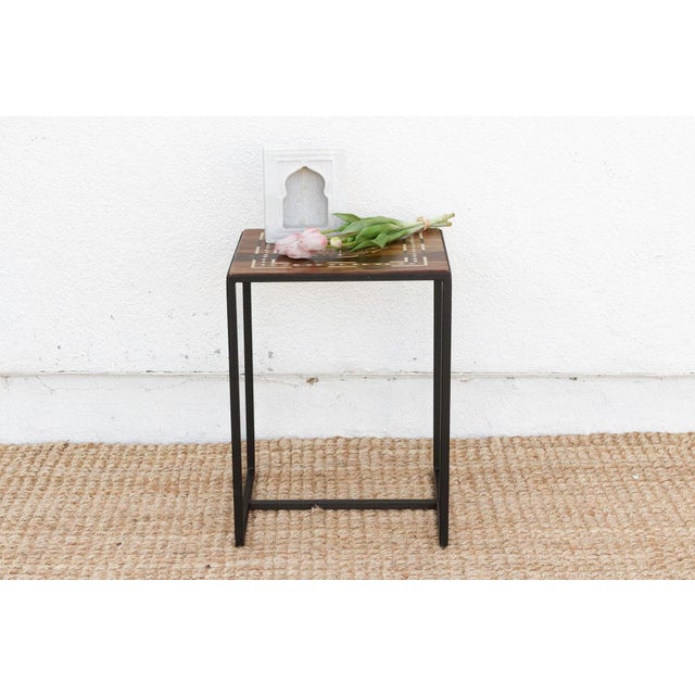 Discover a truly unique piece that marries diverse design elements to create a one-of-a-kind look: this small modern side...