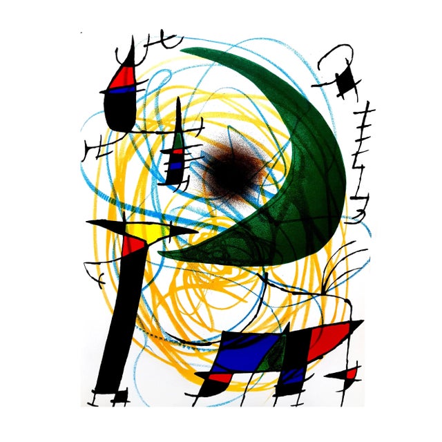 Joan Miro - Original Abstract Lithograph 1981 For Sale - Image 10 of 11