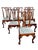 French Antique Chippendale Carved Ball and Claw Foot Upholstered Dining Chairs- A Set of 6 For Sale - Image 3 of 12