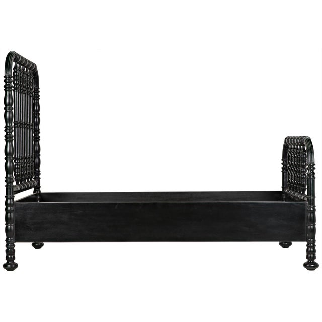 Not Yet Made - Made To Order NOIR Bachelor Bed, Twin, Hand Rubbed Black For Sale - Image 5 of 10