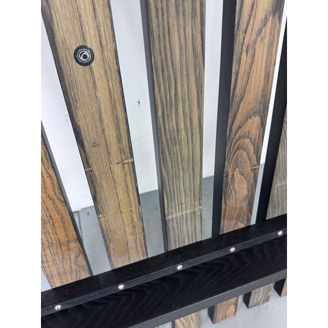 Mid-Century Modern Japandi Black Slat Bench Coffee Table by Martin Visser for T Spectrum, 1960s For Sale - Image 10 of 13