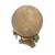 1970s Italian Marble Sphere With Brass Tiger Stand For Sale - Image 4 of 12