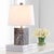 Marble Base Table Lamp - Brown Marble For Sale - Image 4 of 5