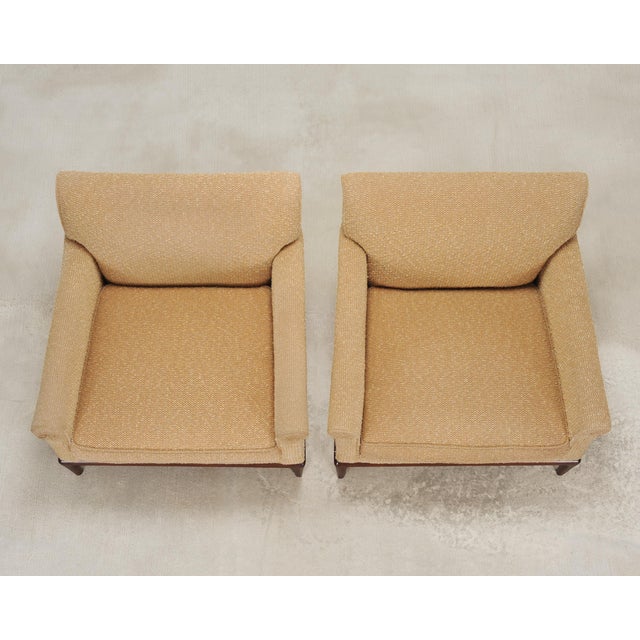 Pair of A. Rudin "No. 600.1" Hardwood Boucle Lounge Armchairs For Sale - Image 9 of 18