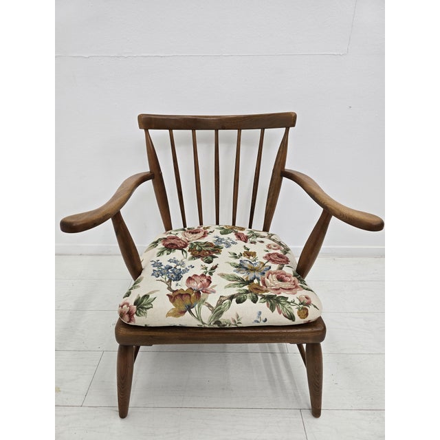 Mid-Century Modern Lounge Chairs with Floral Fabric by Anna-Lülja Praun, Austria, 1950s, Set of 3 For Sale - Image 18 of 18
