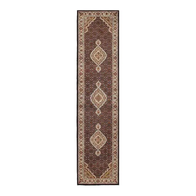 2020s Pasargad Fine Tabriz Runner Sill Wool For Sale