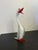 White Vintage Murano Blown Glass Heron Sculpture For Sale - Image 8 of 8