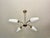Metal Chandelier with Four Tulips by Arlus, 1950 For Sale - Image 7 of 9
