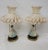 Antique Victorian Dresden Porcelain Lace Lady Boudoir Lamps - Pair Stunningly Elegant Pair of Antique Provincial Dresden...