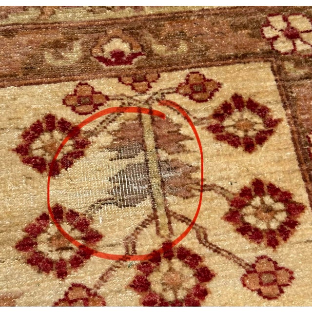 13ft × 17ft 10in Hand Knotted Afghani Wool Rug For Sale - Image 9 of 12
