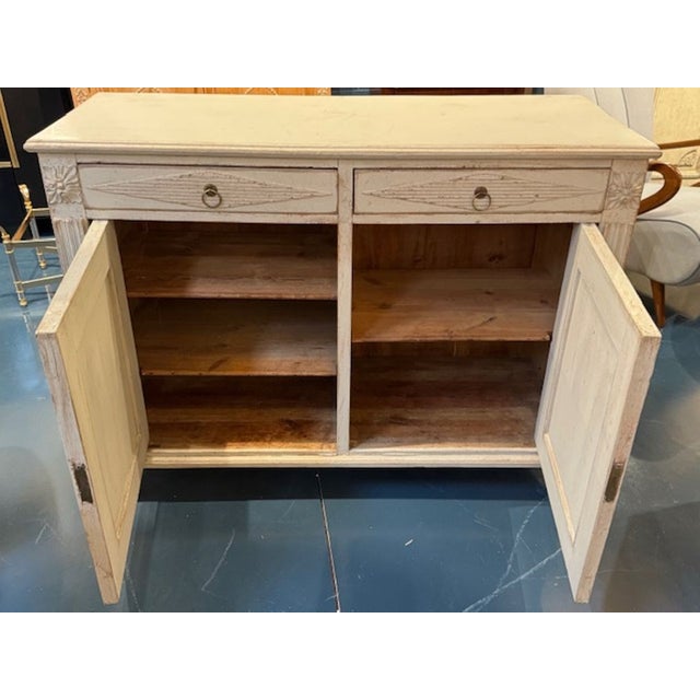 Swedish Gustavian Painted Cabinet For Sale In Dallas - Image 6 of 7