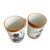 1960s Holt Howard Stoneware Abstract Blue Flowers Coffee Mugs - a Pair For Sale - Image 4 of 6