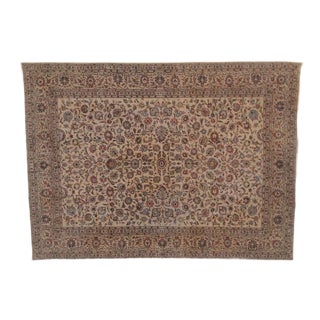 1970s Persian Kashan Rug 9'7" X 13' For Sale