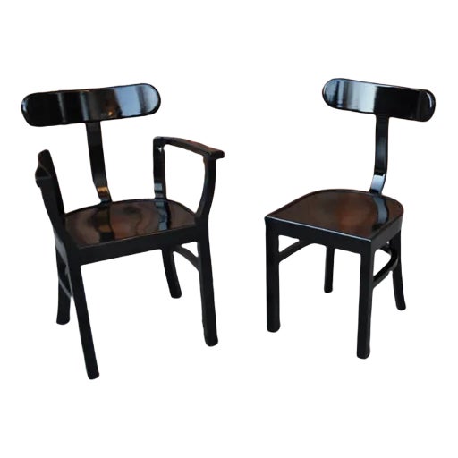 Set of Art Deco Chairs by Lajos Kozma for Woodworking RT, 1920s For Sale