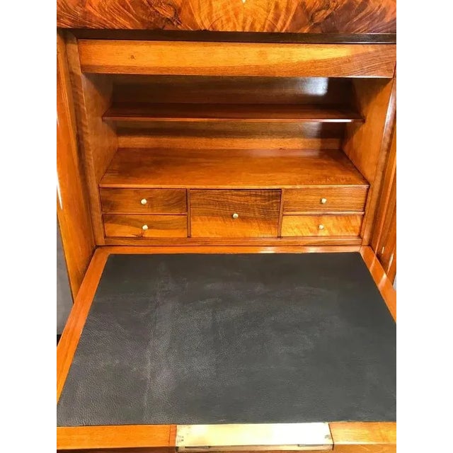 Wood Antique Biedermeier Secretary Desk, Germany, 1820s For Sale - Image 7 of 10