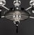 Chrome Postmodern Black, Chrome and Acrylic Chandelier For Sale - Image 8 of 9
