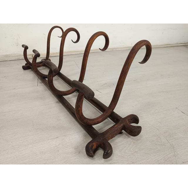 Wood Wall-Mounted Coat Rack from Thonet, 1890s For Sale - Image 7 of 16