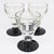 Glass Hand-Blown Glass and Bakelite Absinthe Glasses, 3 pieces, France 1910s For Sale - Image 7 of 10