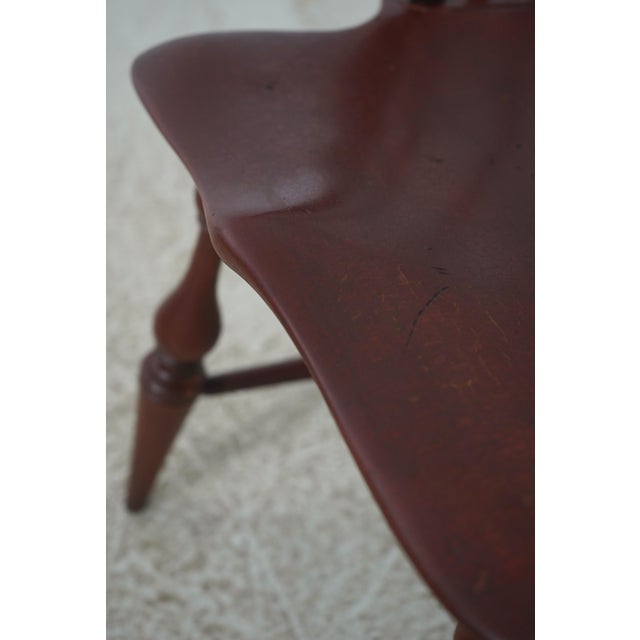 Dr Dimes Crackle Painted Finish Windsor Armchair For Sale - Image 16 of 18