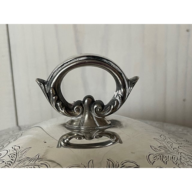 Metal Mid Century Modern Wm Rogers Chafing Dish For Sale - Image 7 of 11