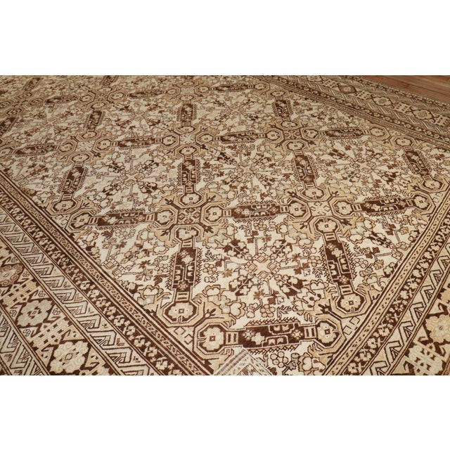 Textile Zabihi Collection Keyhole Ersari Large Rug For Sale - Image 7 of 12