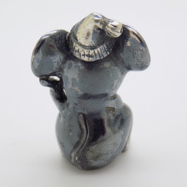 Vintage Italian Sterling Silver 925 Cartoon Mouse with Hat Figurine, Arezzo, 1980s For Sale - Image 6 of 10
