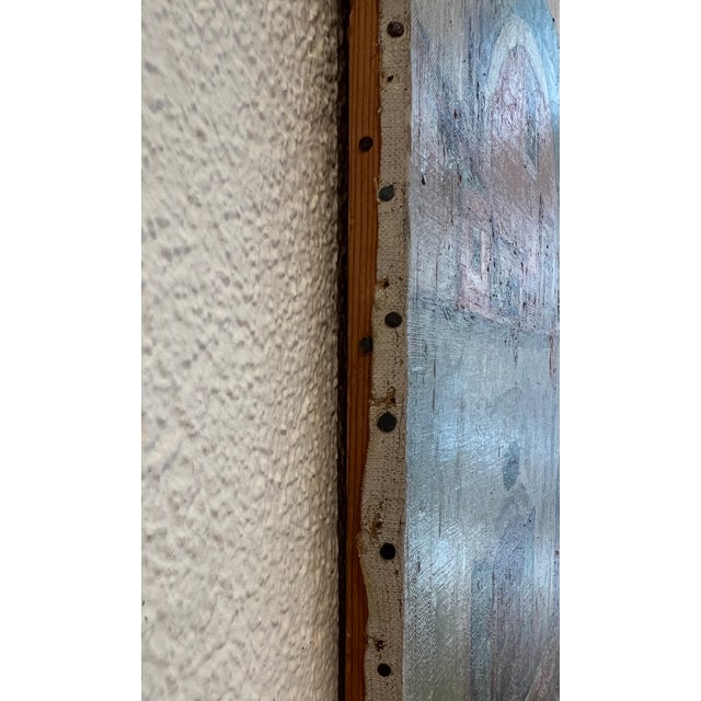 Sartorelli, Animated Landscape, 1920s, Oil on Canvas For Sale - Image 8 of 10