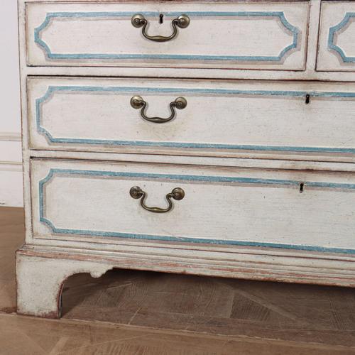 Metal English Painted Linen Cabinet For Sale - Image 7 of 16