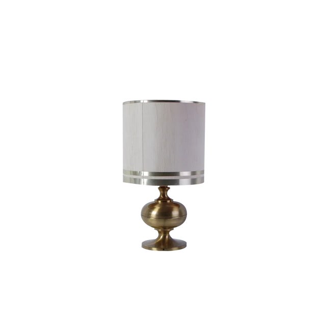Abat Jour Table Lamp in Brass, 1960s For Sale