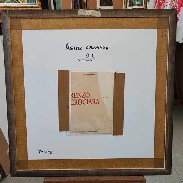 Beige Renzo Crociara, Lithograph, Framed For Sale - Image 8 of 12
