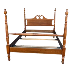 Clore Furniture 100% Handcrafted Mahogany Queen Size 4 Poster Bed Frame