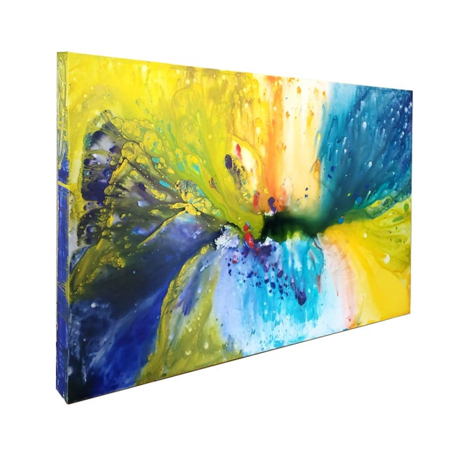 Contemporary Contemporary Abstract Original Painting 1985 For Sale - Image 3 of 14