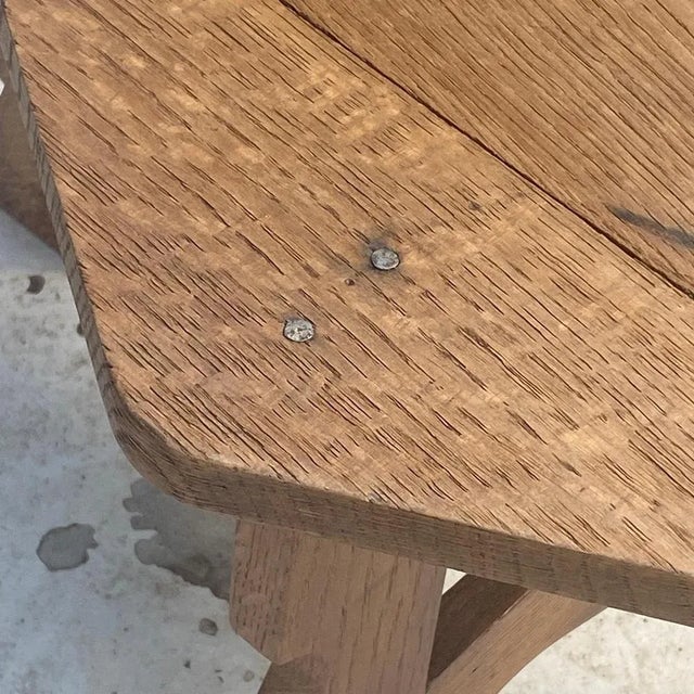 Low Oak Table, France, 1960s For Sale - Image 10 of 13