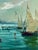 Turquoise Oil Painting Evening Sunset at Sea Yuriy Suprunchuk For Sale - Image 8 of 11