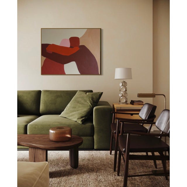 This work captures the silent intensity of a shared presence—a moment when two forms meet, merge, and almost melt into one...