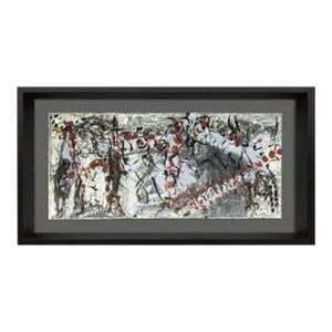 Jean-Paul Riopelle Original Lithograph in Color | Numbered Limited Edition N186; 130 | Triple Page Lithograph | Ltd Ed. 130/150