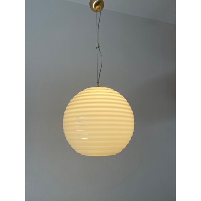 Vintage Modulo S40 Murano Ceiling Lamp by Toso - Massari for Leucos, 1990s For Sale - Image 13 of 16