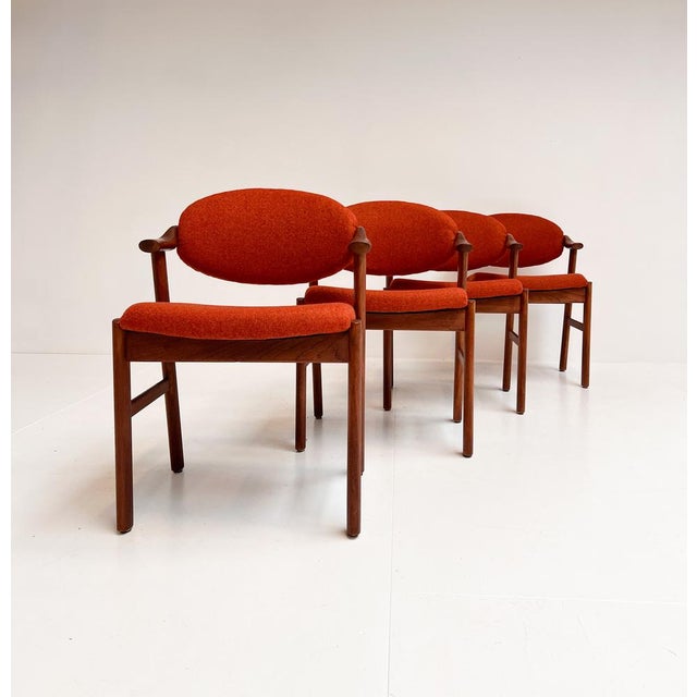 Vintage Danish Chairs by Schou Andersen, 1960s, Set of 4 For Sale - Image 6 of 17