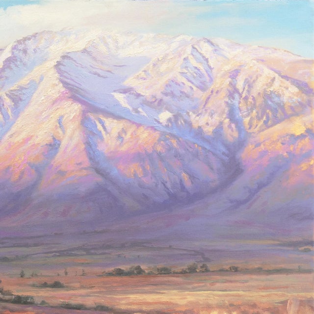 'Autumn, Sunrise Over Mt. Tom' by Richard Schloss, 2014, Santa Barbara Artist, Ventura Art Museum, Oil For Sale In Monterey, CA - Image 6 of 9
