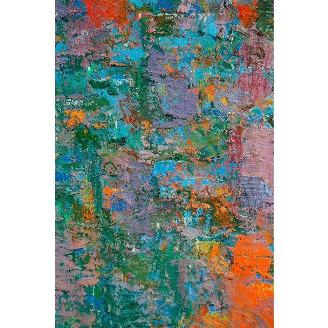 Mid Century Oil Painting George Constant Art Abstract Expressionism Large 40x30" For Sale - Image 10 of 12