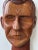 Brown Vintage Hand-Carved Male Bust Wall Hanging, Circa Mid 20th-Century For Sale - Image 8 of 13