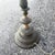 Silver Antique Neoclassical Weighted Metal Torchiere Floor Lamp With Dual Pull Chains For Sale - Image 8 of 9