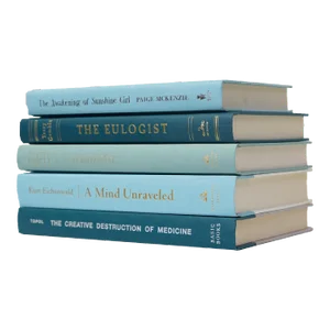 Decorative Books - Gulf Book Stack - 5 Blue Books