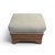 Green Early-to-Mid 20th Century Upholstered Wood Storage Ottoman With Hinged Lid For Sale - Image 8 of 17