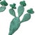 Vintage 1990s Pair of (2) Turquoise Prickly Pear Cactus Candelabras Metal Candle Stick Holders For Sale - Image 12 of 17