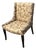 Hieorglycphic Upholstered Accent Chair For Sale