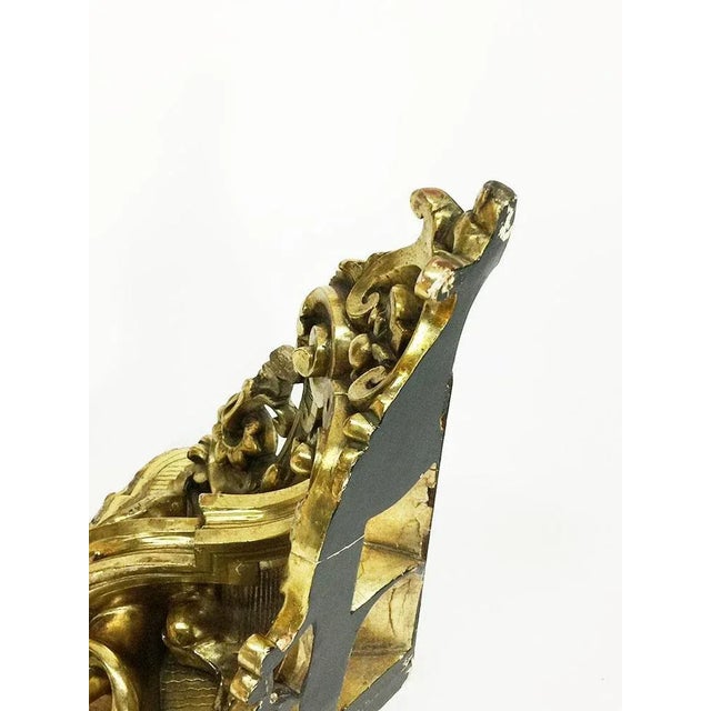 19th Century Gilded Corner Wall Bracket For Sale - Image 10 of 12