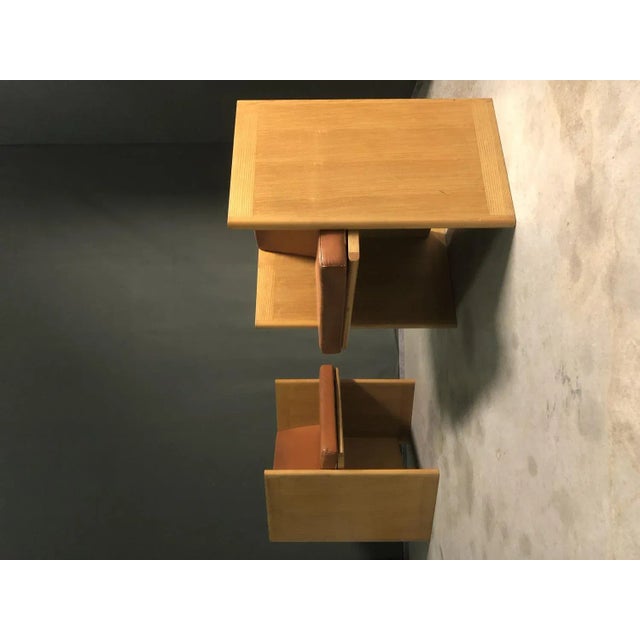 Wood Set of Italian Cubic Armchairs, 1980s For Sale - Image 7 of 9